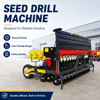 Semoir agricole monté sur tracteur pour la plantation de blé, de soja, de riz et de graines d'herbe, semoir multi-cultures
