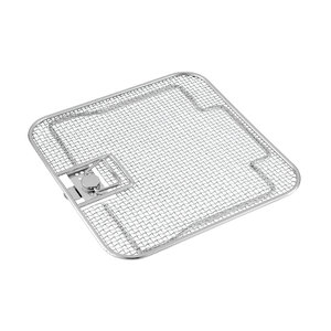 Plateau pour instruments médicaux, conteneur autoclavable, panier en fil métallique pour stérilisation, 240x250x260mm, finition lisse, acier inoxydable - Product Image 4