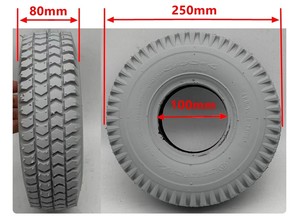Pneu pneumatique Innova 3.00-4 10*3 260*85 IA2805 gris blanc pour scooters de mobilité, petits karts, chariots à main, chariots de jardin - Product Image 6