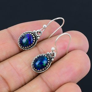 Fashion Jewelry Trendy Wedding Gift Black Ethiopian <b>Opal</b> Drop 925 Sterling Silver 3A Grade Nickel-Free Minimalist Designer - Product Image 5