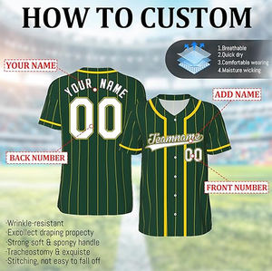 Jersey de Béisbol y Sóftbol para Hombre, Cuello en V, Manga Corta, Corte Regular/Ajustado, 100% Algodón Orgánico, Secado Rápido, Antibacterial, Protección UV, Superventas - Product Image 2