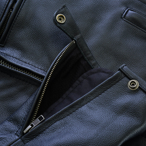 Wholesale Custom Design Men Leather <b>Jacket</b> Hot Selling High Quality <b>Light</b> Weight Men Leather <b>Jacket</b> - Product Image 5