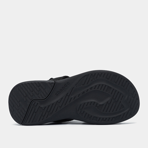 Shondo Cross-Strap Sandals Black Textile Upper Rubber Outsole Anti-Slippery Casual Summer Wear - Product Image 5
