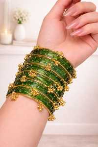 Vente en gros d'usine, bracelets en verre faits à la main, churiyan, pour femmes, traditionnels indiens, pakistanais, mariage, mode kashmiri, couleur et taille personnalisées - Product Image 4
