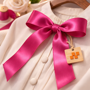 Cinta de Raso Satinado Marrón de 38 mm de Neelkamal Industries, Doble Cara, 100% Poliéster, Resistente al Encogimiento, para Decoración, Manualidades y Regalos - Product Image 6