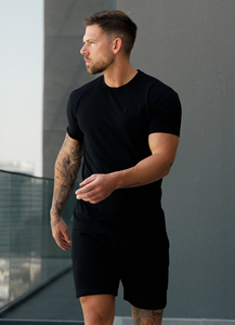 Camiseta de Algodón 100% de 300 g/m², Personalizada con Logotipo, para Hombre, Lisa, Blanca y Negra - Product Image 6