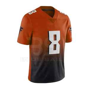 เสื้อฟุตบอลอเมริกันแบบใหม่จากโรงงาน ดีไซน์เย็บติดโลโก้แบบกำหนดเอง เสื้อฟุตบอลสำหรับแฟนๆ - Product Image 5