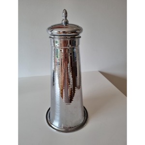 Accessoires de bar durables, shaker à cocktail en métal argenté brillant pour hôtel et bar, articles de service pour boissons et vins. - Product Image 1