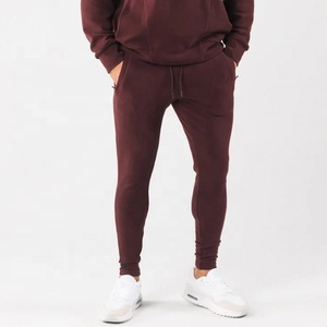 Pantalones Deportivos de Alta Calidad para Hombre, Corte Ajustado, Cintura Alta, para Entrenamiento Deportivo, Invierno, Casual, Moda, Suaves, Lisos, de Algodón Teñido - Product Image 1