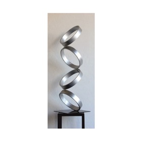 Escultura Metálica Moderna de Lujo, Estatua Abstracta Dorada con Eslabones de Cadena, Adorno de Mesa, Arte Decorativo para Hogar y Hotel - Product Image 5
