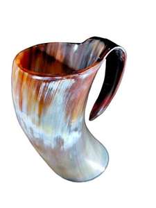 Jarra de Cuerno para Beber - Auténtica Taza Vikinga Hecha a Mano para Hidromiel, Cerveza y Ale - Jarra Medieval Original - Product Image 3