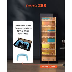 Filtro di Ricambio Singolo Compatibile con Umidificatore per Sigari YC 288, Acqua al Miele Multistrato 3D per Serbatoio - Product Image 3