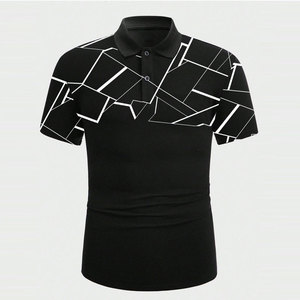 Polo de sport à sublimation, séchage rapide, pour homme, gym, course à pied, entraînement, vêtements de sport respirants - Product Image 1