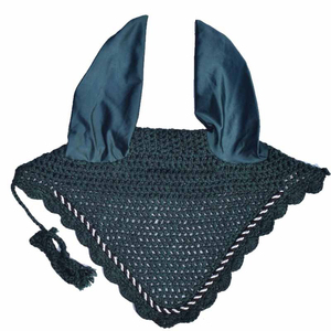 Luxury Cotton Horse Ear Bonnet Breathable Ear <b>Net</b> Custom <b>Fly</b> Veil Horse Riding Hood Professional Equestrian Supply - Product Image 2