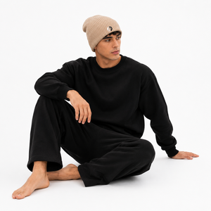 Bonnet pour homme en tissu côtelé, extensible, doux au toucher et offrant une couverture chaude pour une utilisation en extérieur, confortable. - Product Image 6