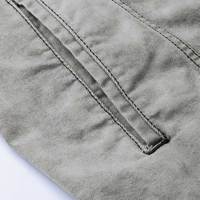 Nouvelle veste en jean de luxe pour homme, élégante, coupe ajustée, en toile délavée, à manches longues, avec patchwork, idéale pour l'hiver