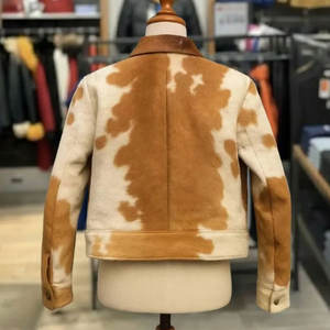 Vestes en cuir véritable pour hommes, style tendance, cuir de vachette de qualité supérieure, veste de motard, vêtements d'extérieur, veste d'hiver - Product Image 2