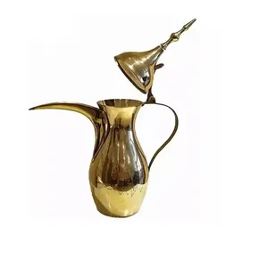 Dallah Moderna de Primera Calidad en Acero Inoxidable con Acabado Dorado y Diseño Clásico de Pájaro para Uso en Hogares y Villas - Product Image 1