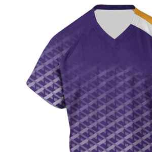 เสื้อผ้ากีฬาคุณภาพดี แห้งเร็ว ดีไซน์ใหม่ สวมใส่สบาย น้ำหนักเบา รับผลิตแบบ OEM เสื้อลาครอสแบบสั่งทำ - Product Image 5