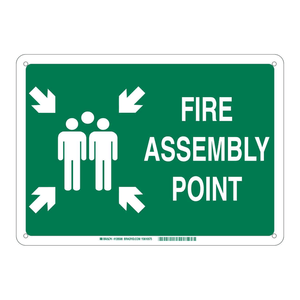 Panneau de signalisation de point d'assemblage Brady, résistant aux intempéries, haute visibilité, utilisation intérieure/extérieure - Product Image 3