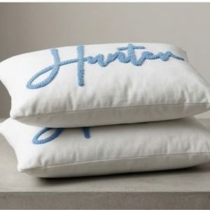Housse de coussin rectangulaire en coton blanc brodée sur mesure avec le nom de chasseur, style classique, pour la décoration intérieure – Meilleure vente - Product Image 6