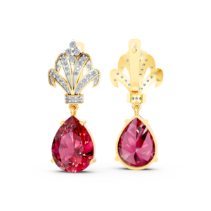 Pendientes de Oro Sólido de 14K, 9K, 10K y 18K con Gemas de Laboratorio, Certificados por IGI, Fabricante de Joyería Fina Ética, Venta al por Mayor, RJC OEM ODM EA502271 - Product Image 2