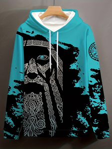 เสื้อฮู้ดดี้ผู้ชาย พิมพ์ลายแบบ Sublimation ผ้าโพลีเอสเตอร์ ทรงปกติ สวมใส่สบายๆ สำหรับฤดูใบไม้ร่วง ดีไซน์โลโก้ด้านหน้า ผ้าถัก ระบายอากาศได้ดี น้ำหนัก 370 กรัม รุ่นใหม่ - Product Image 5