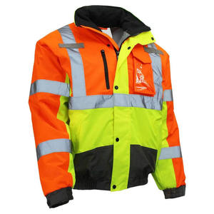 เสื้อแจ็คเก็ตสะท้อนแสงแบบ Hi Vis สำหรับงานก่อสร้าง เสื้อแจ็คเก็ตนิรภัยคุณภาพดี ขายดี เสื้อแจ็คเก็ตสะท้อนแสงสำหรับฤดูหนาวแบบ Hi Vis - Product Image 5