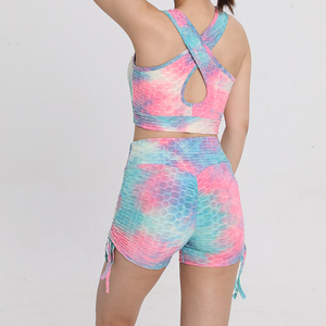 Ensemble de soutien-gorge de sport léger et respirant pour femme, haute maintien, avec logo frontal, design unique, séchage rapide, pour yoga et gym, vente en gros - Product Image 6