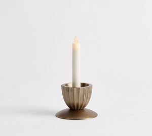 Support de bougie pilier sur mesure en fer plaqué laiton, fait main, pour centre de table de mariage, décoration de table pour fêtes à domicile - Product Image 3