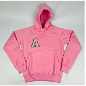 เสื้อฮู้ดดี้โอเวอร์ไซส์ Greek Life ปักตัวอักษรตามสั่ง ผ้าฝ้ายฟลีซ แฟชั่นสำหรับชมรมนักศึกษา Alpha |   คาปา |   อัลฟ่า - Product Image 1