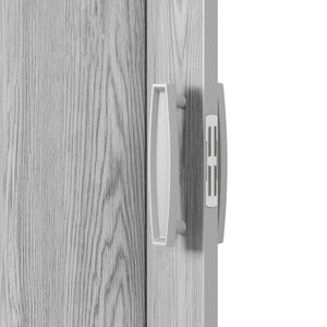 ฉากกั้นห้องพับสองทบทำจาก PVC 36 "W สามารถพับเก็บได้เพื่อความเป็นส่วนตัวใช้ภายในสีเทา - Product Image 2