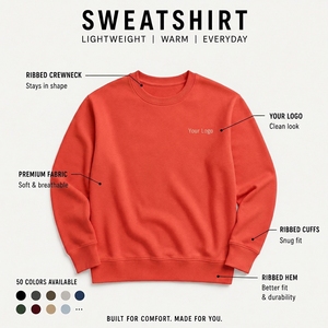 Cream <b>Men's</b> Crew Neck Sweatshirt Long Sleeve <b>Pullover</b> Hoodie Casual Streetwear - Product Image 6