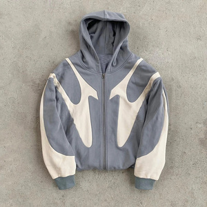 Sudadera con capucha y cremallera personalizada Dream para hombre, estilo oversize, de punto, streetwear, 100% algodón, vintage, con forro, holgada, estilo otoñal - Product Image 2