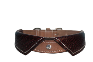 Designer Unique Leather Pet <b>Collar</b> with Adjustable Buckle for Pet Fashion Styling from Divine International India - Product Image 5