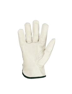 HOLY SIGNS INTERNATIONAL Sheep Grain Leather Durable Safety <b>Driver</b> Work <b>Gloves</b> Strap EN420 Certified Breathable Elastic Wristlet - Product Image 4