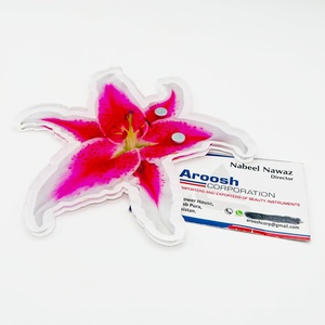 Support magnétique en acrylique personnalisé en forme de fleur pour extensions de cils, palette de rangement pour techniciennes en cils - Product Image 1