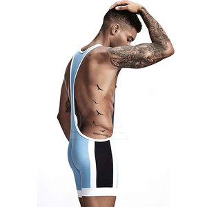Wrestling <b>Singlets</b> <b>For</b> <b>Men</b> Gym Training Practice Matches And Competition Comfortable And Durable Sportswear - Product Image 3