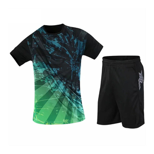 Men's Custom <b>Tennis</b> Badminton <b>Table</b> <b>Tennis</b> Short Uniform Set-Eco-Friendly Spandex/Polyester Breathable Moisture Anti-UV Quick - Product Image 1