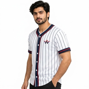 Maillot de baseball haut de gamme confectionné avec un tissu de haute qualité, coupe confortable, coutures durables et construction respirante, idéal - Product Image 4