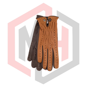 Guantes de Conducción de Cuero Vintage para Hombre al por Mayor, OEM Personalizados, Transpirables, Antideslizantes, Sin Polvo, Sin Silicona, Anticorte - Product Image 1