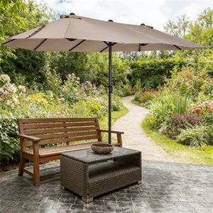Ombrellone da Giardino Tan Senza Base per Esterni - Ombrelloni e Basi per Patio - Product Image 1