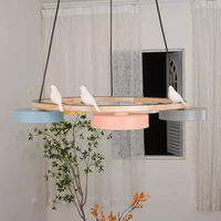 Lustre suspendu en résine décorative nordique SIMIG pour salle à manger, table, LED, pour îlot de cuisine, style ferme