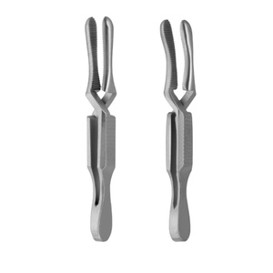 Debakey, atrauma, abrazaderas de Bulldog de acero inoxidable, mandíbulas atraumáticas manuales, dentado, mango de resorte de acción cruzada, uso hospitalario fiable - Product Image 1