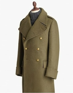 Men's 100% <b>Woolen</b> Overcoat Double Breasted Long Coat Stand Collar Custom Logo OEM Outerwear - Product Image 2