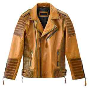 Elegante Chaqueta de Cuero de Invierno para Hombre, Chaqueta de Cuero Genuino de Primera Calidad, Logotipo y Diseño Personalizados, Chaquetas de Cuero con Cierre Completo - Product Image 5