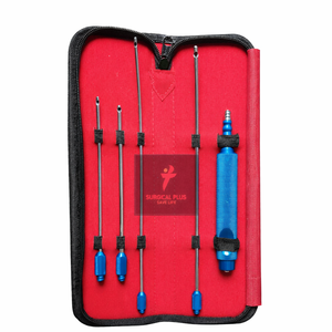 MÁS VENDIDO: Juego de 5 Tubos de Infiltración para Liposucción con Conexión Luer Lock para Cirugía Plástica/Cosmética, CERTIFICADO CE - Product Image 1