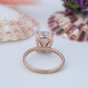 <b>Silver</b> 925 Solitaire Bezel Setting 4 Carat Radiant Cut Moissanite Engagement <b>Ring</b> for Women & <b>Men</b> - Product Image 3