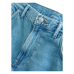 Jean en denim coupe droite délavé, coupe classique, en coton, décontracté, pour le printemps - Product Image 5