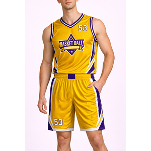 Ensemble d'uniformes de basketball entièrement sublimés, maillots de basketball réversibles, maillot de basketball personnalisé pour hommes - Product Image 1